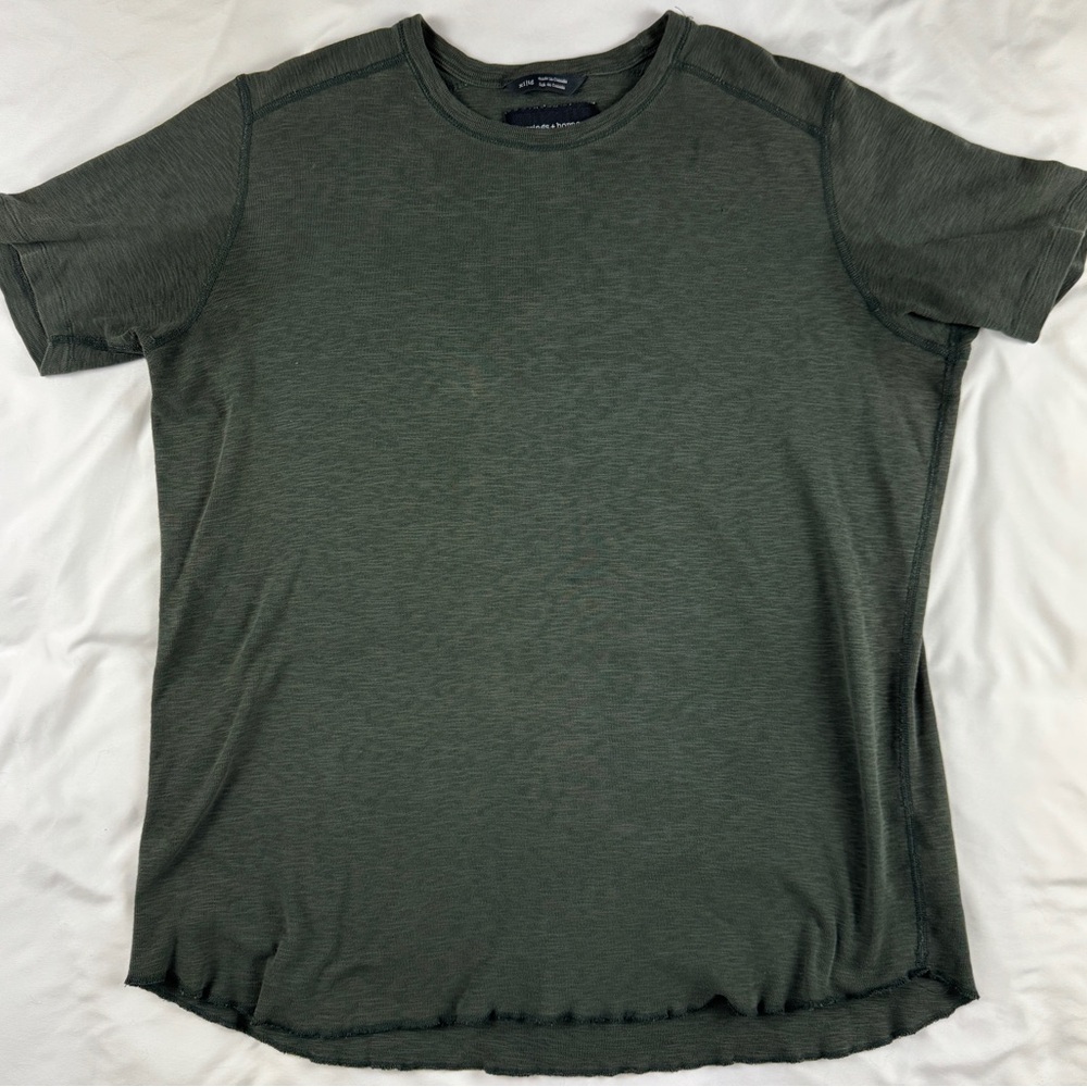 Wings + Horns Forest Green Short Sleeve Tee